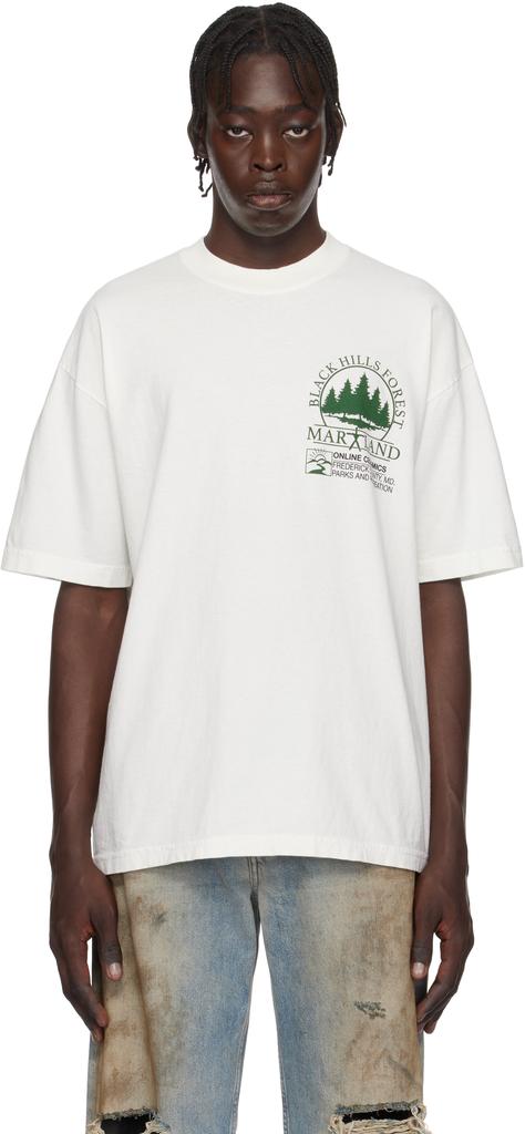 Online Ceramics Off-White The Blair Witch 'Black Hills Forest Map' T-shirt