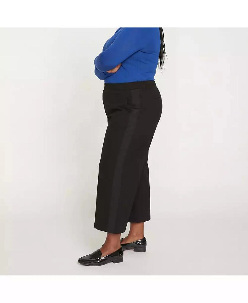 Universal Standard Women
s Plus Size Wide Leg Stripe Ponte Pant 3