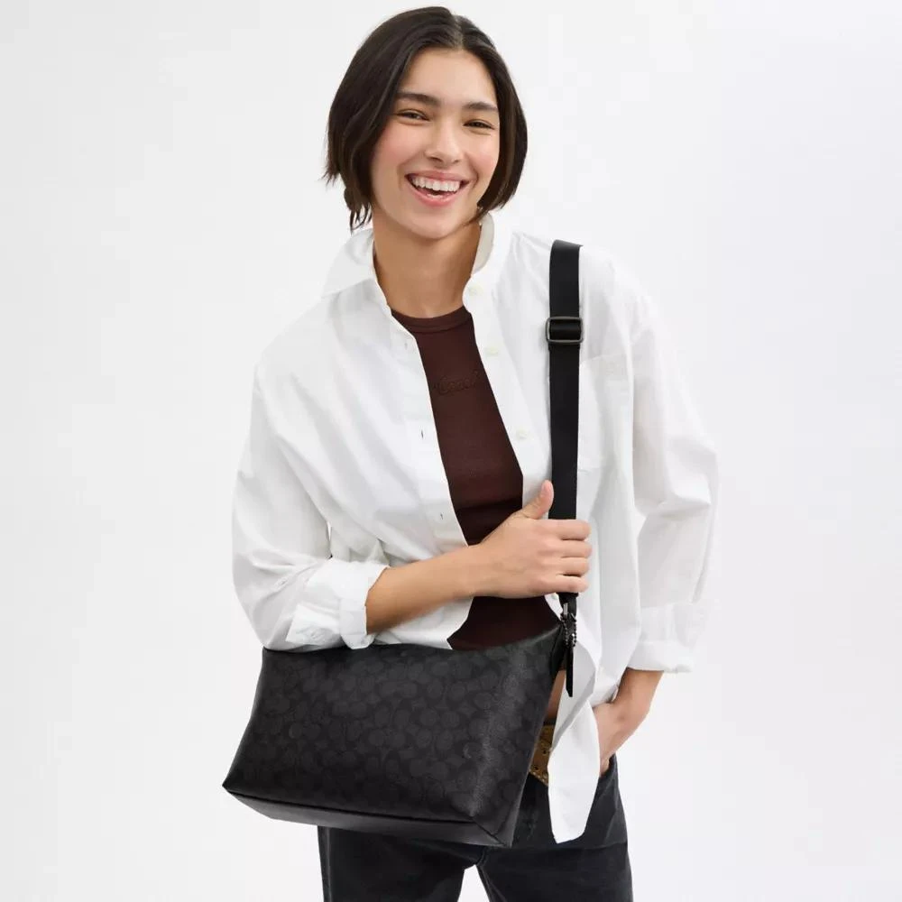 Coach Finn Crossbody Bag In Signature Canvas 6
