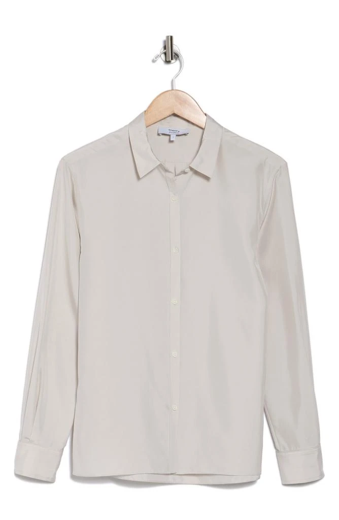 Theory Silk Button Front Shirt 3