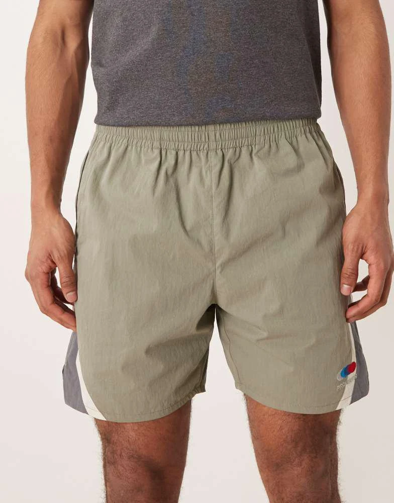 Prohibited Prohibited racer track shorts in green 4