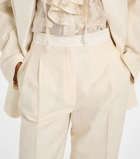 ETRO Cotton and wool straight pants 4