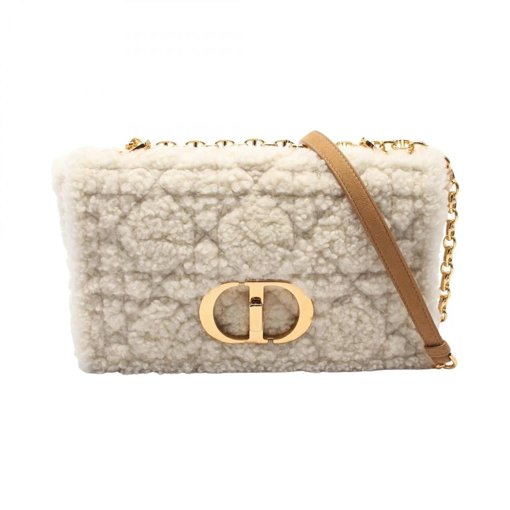 Dior CARO Sheepskin Shearling Shoulder Bag 1