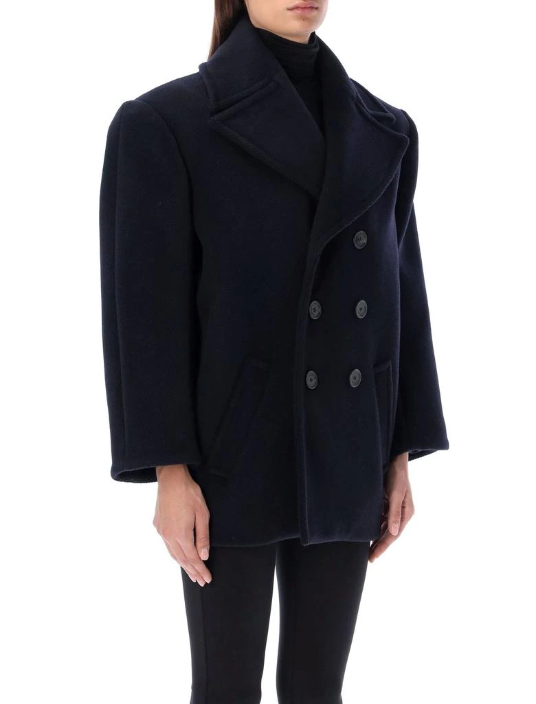 Yves Saint Laurent Saint Laurent Double-Breasted Oversized Peacoat 5