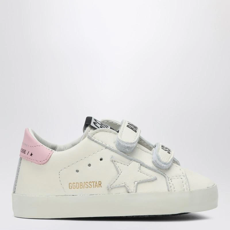 Golden Goose Set Sneaker Baby School white/pink with socks 2