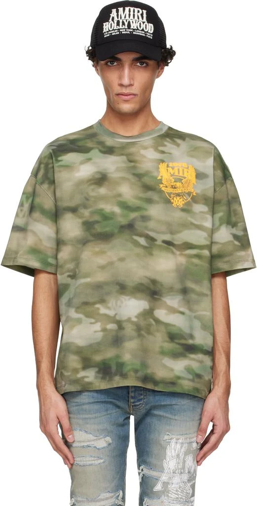 AMIRI Green AMIRI Eagle Oversized T-shirt 1