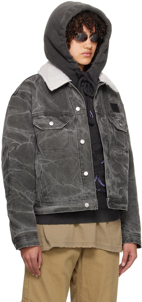 Acne Studios Gray Padded Denim Jacket