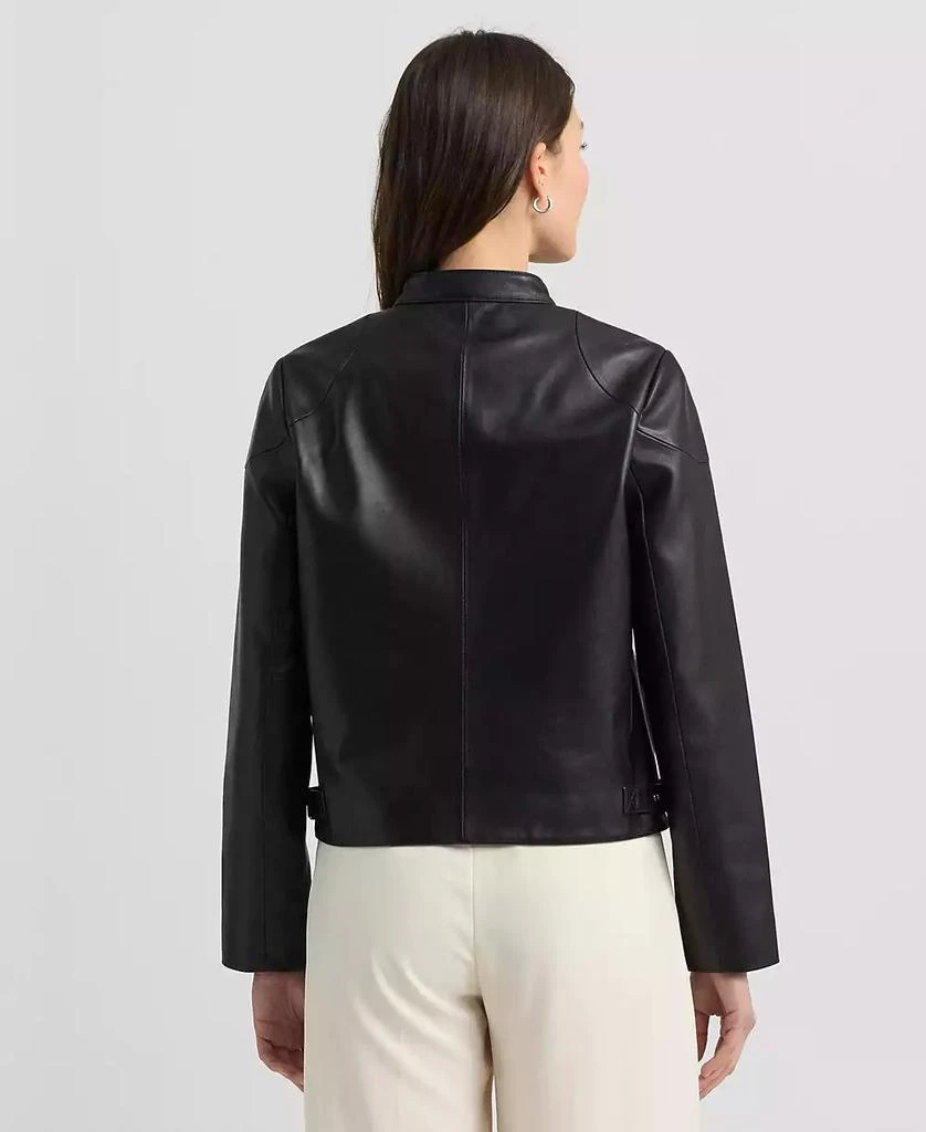 Ralph Lauren Women's Leather Moto Jacket 2