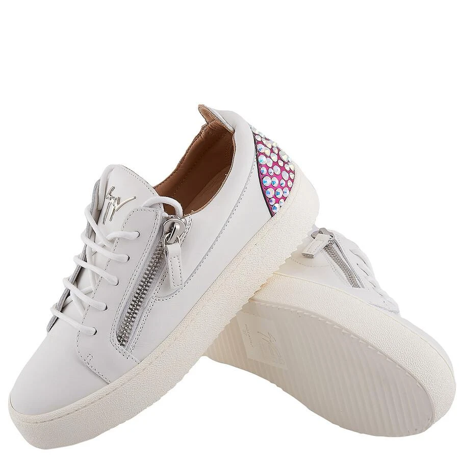 Giuseppe Zanotti Gail Rhinestone-Embellished Leather Sneakers 2