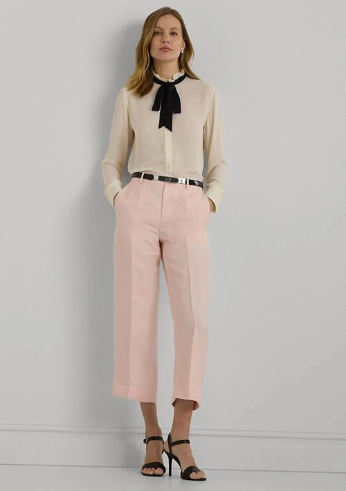 Ralph Lauren Ralph Lauren Classic Fit Georgette Tie Neck Shirt 4