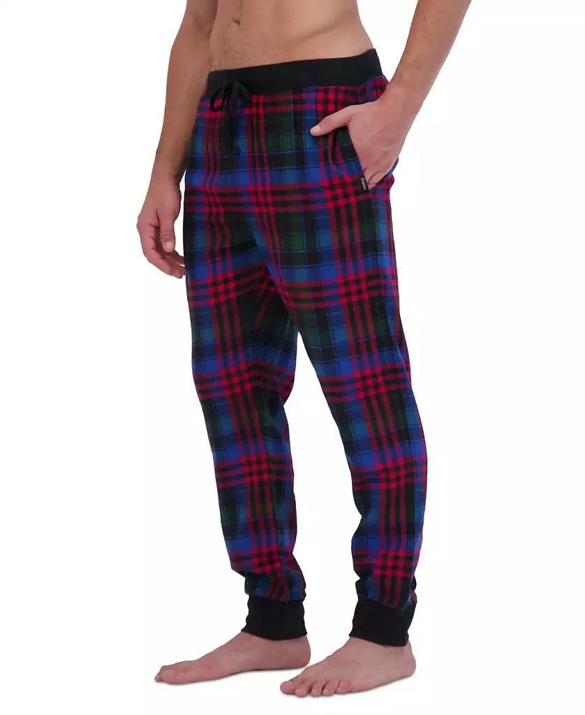 Hanes Men’s 2-Pc. Long-Sleeve Henley Crew Top & Ultra Soft Flannel Jogger Pant Sleep Set 4