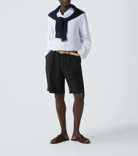 Brunello Cucinelli Striped linen shirt 2