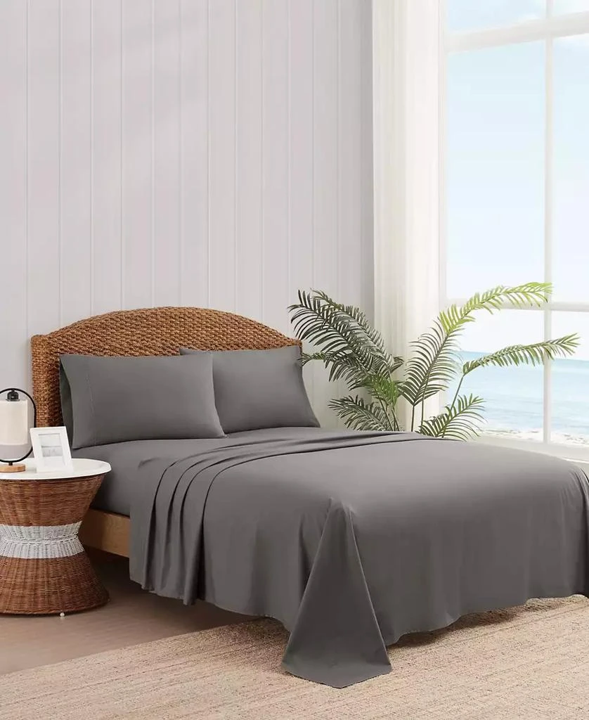 Oceanfront Resort Embroidered Percale 200-Thread Count 4-Pc. Sheet Set 2