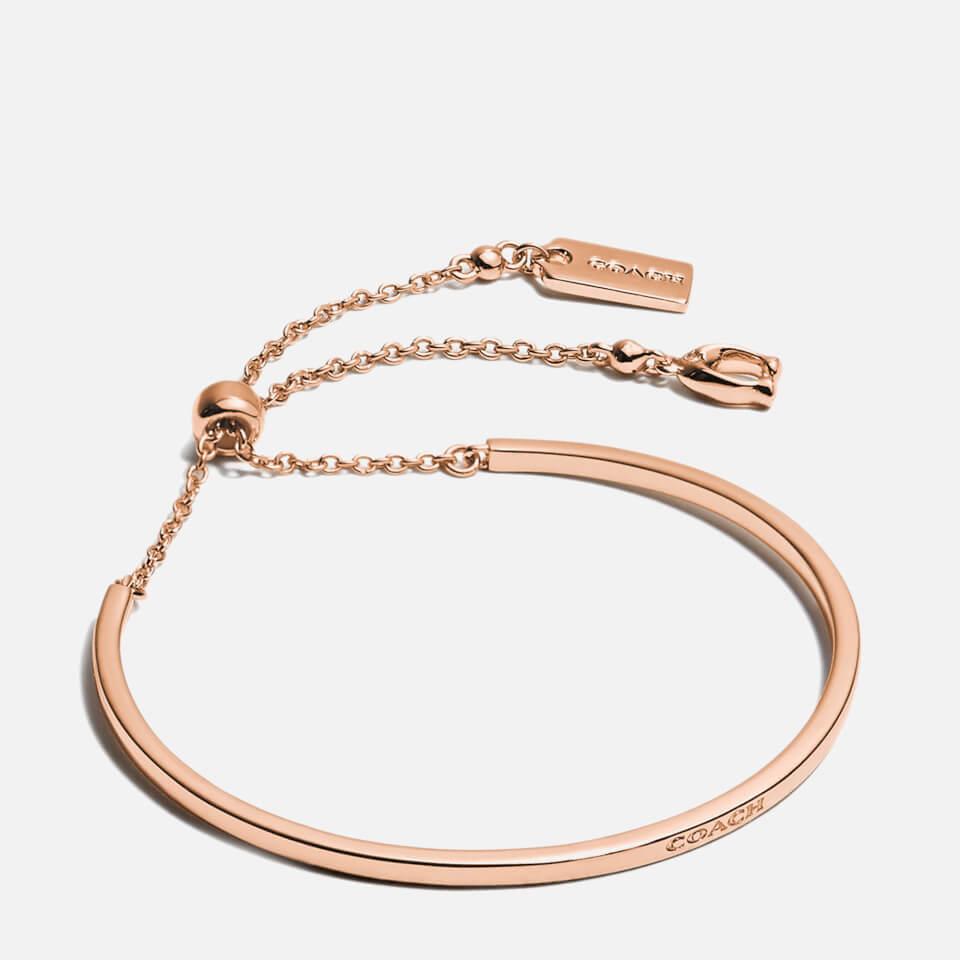 Coach Coach C Slider Rose Gold-Tone Bracelet