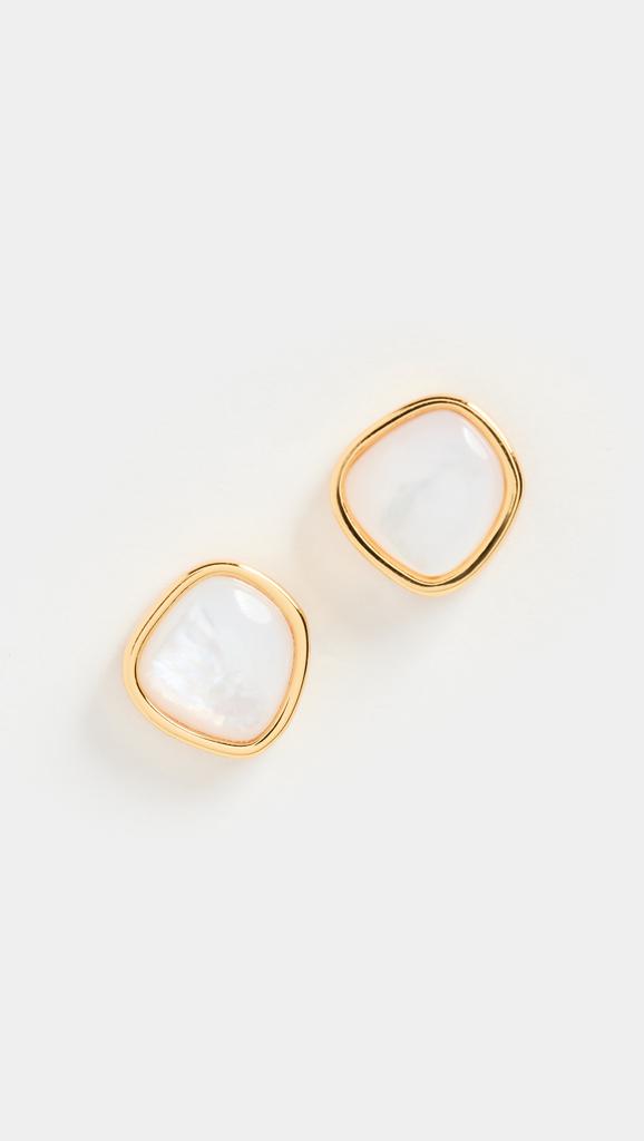 Lizzie Fortunato Bay Studs in Mother-of-Pearl