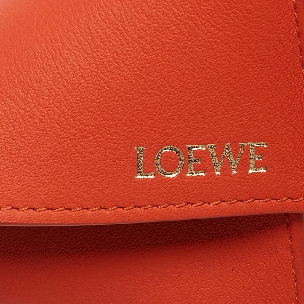 Loewe Loewe Orange Leather Puzzle Fold Charm 3