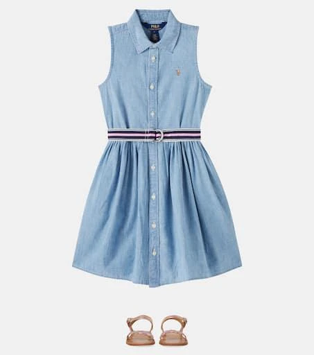 Ralph Lauren Belted cotton chambray shirt dress 2