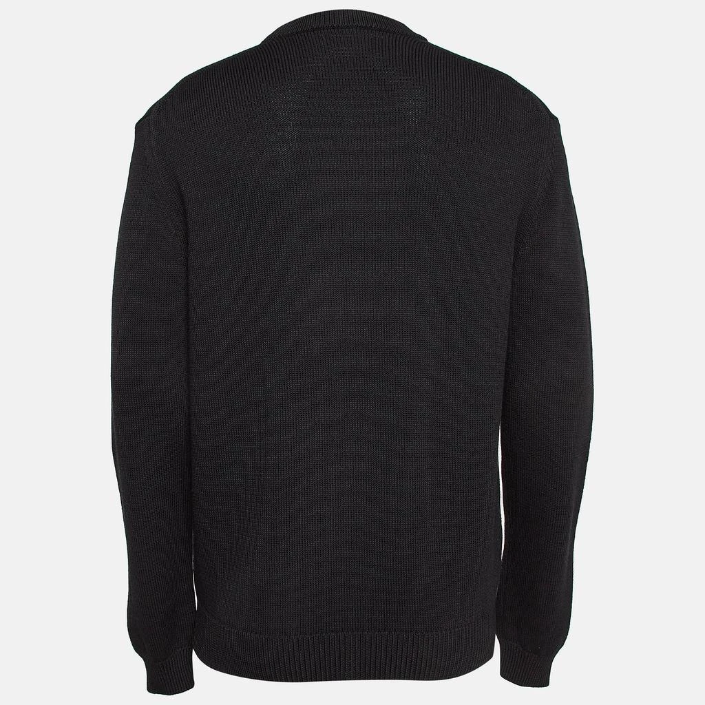 Kenzo Kenzo Black Embroidered Rib Knit Jumper M 2