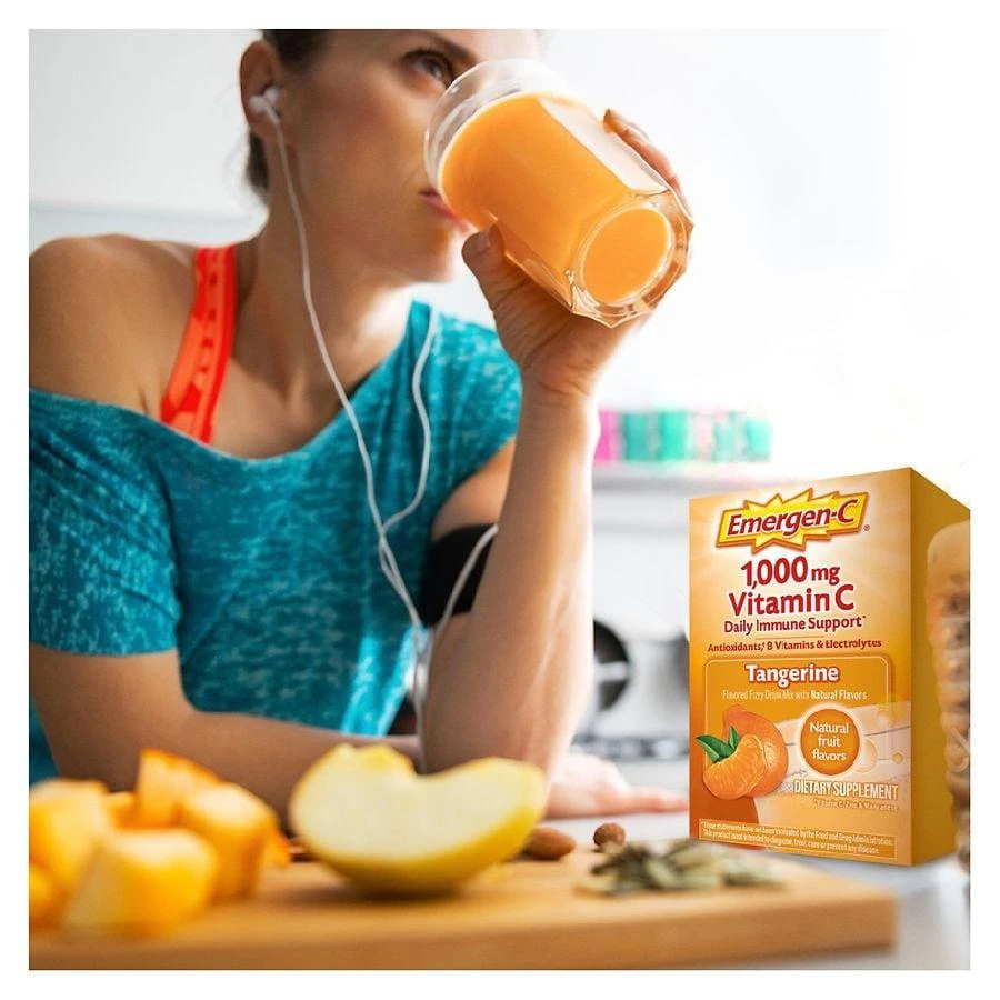 Emergen-C Daily Immune Support Drink with 1000 mg Vitamin C, Antioxidants & B Vitamins Tangerine 7