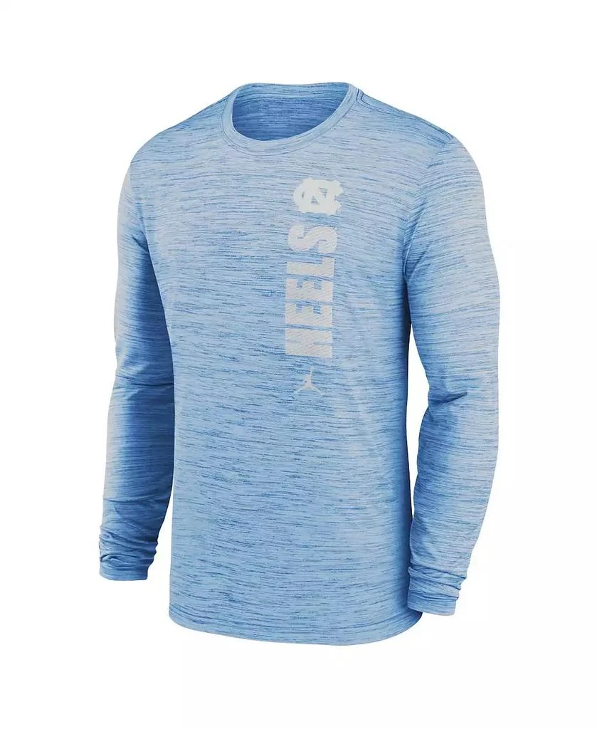 Jordan Men's Carolina Blue North Carolina Tar Heels 2024 Sideline Velocity Performance Long Sleeve T-Shirt 3