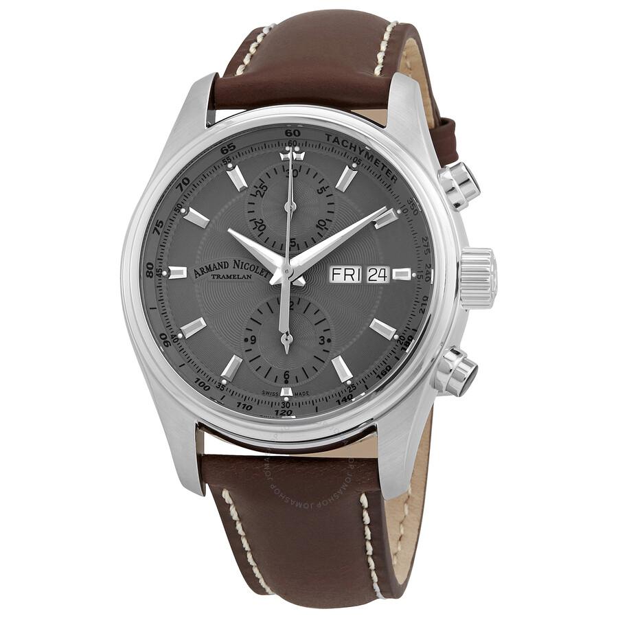 Armand Nicolet MH2 Chronograph Automatic Grey Dial Men's Watch A647A-GR-P140MR2