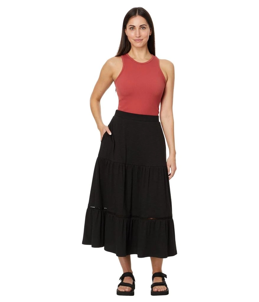 Toad & Co Marigold Tiered Midi Skirt 4