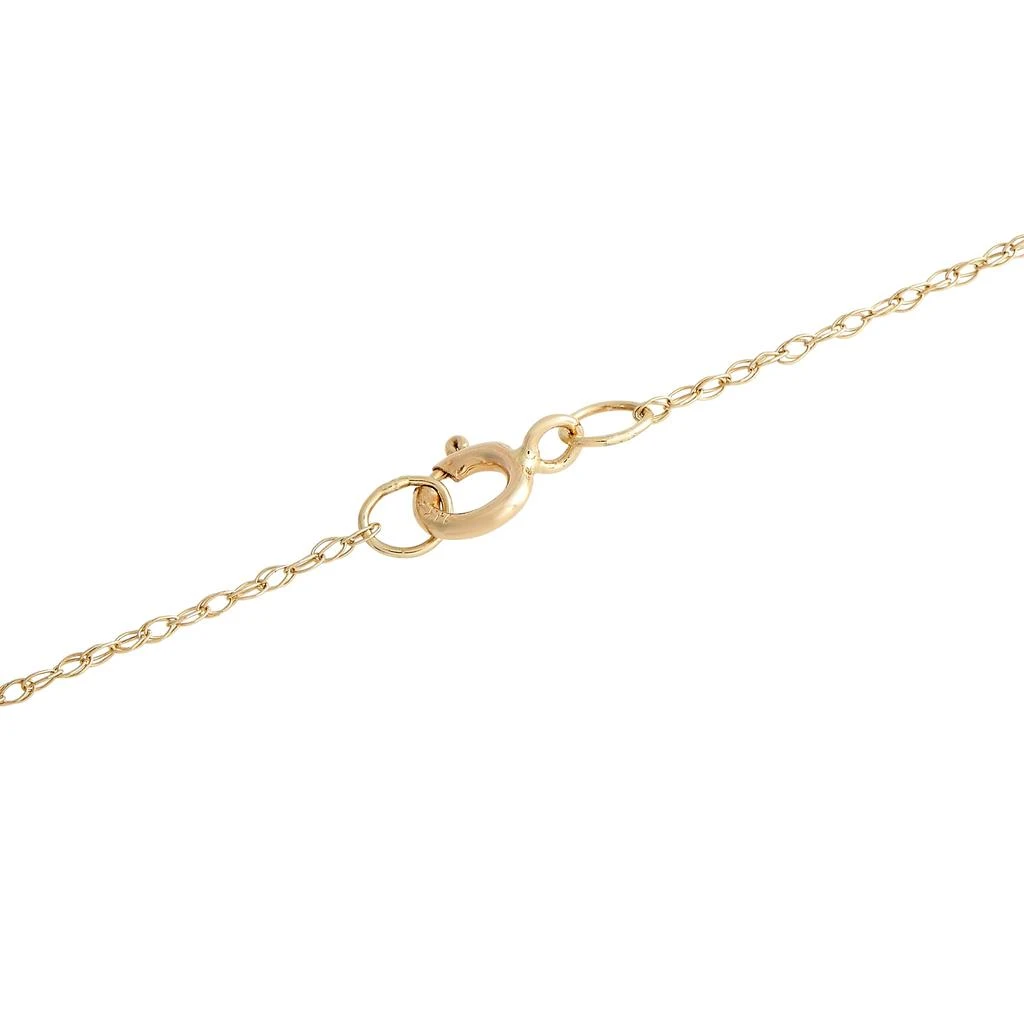 Non Branded 14K Yellow Gold 0.03ct Diamond and Opal Pendant Necklace PD4-15537YOP 4