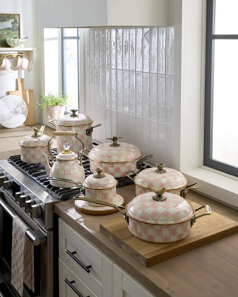 MacKenzie-Childs Rosy Check Large Trivet 6