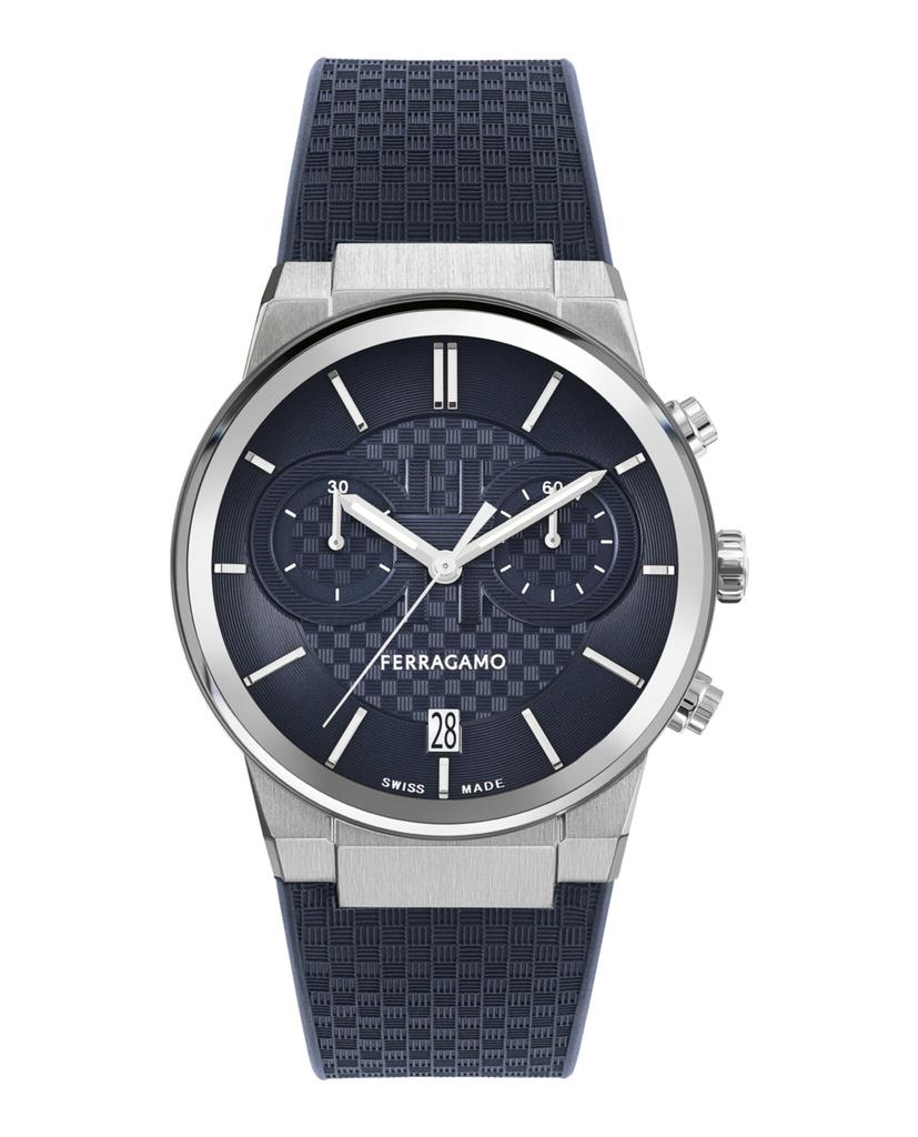 Salvatore Ferragamo Ferragamo Sapphire Chrono Silicone Watch