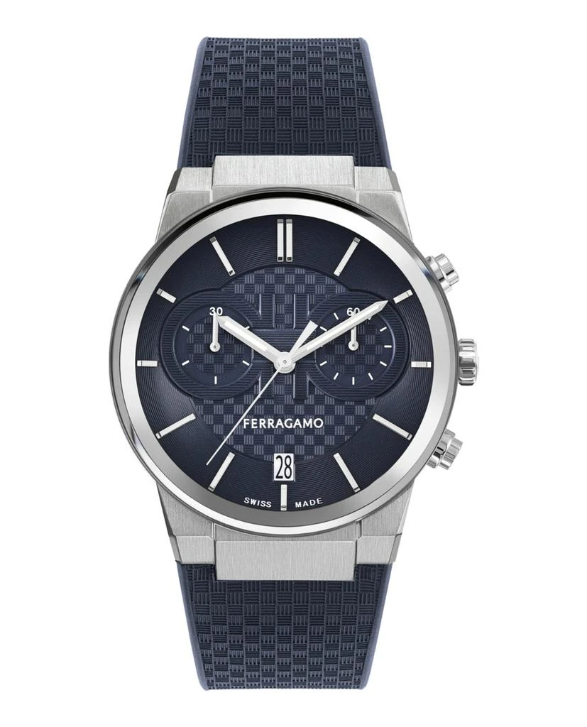 Salvatore Ferragamo Ferragamo Sapphire Chrono Silicone Watch 1