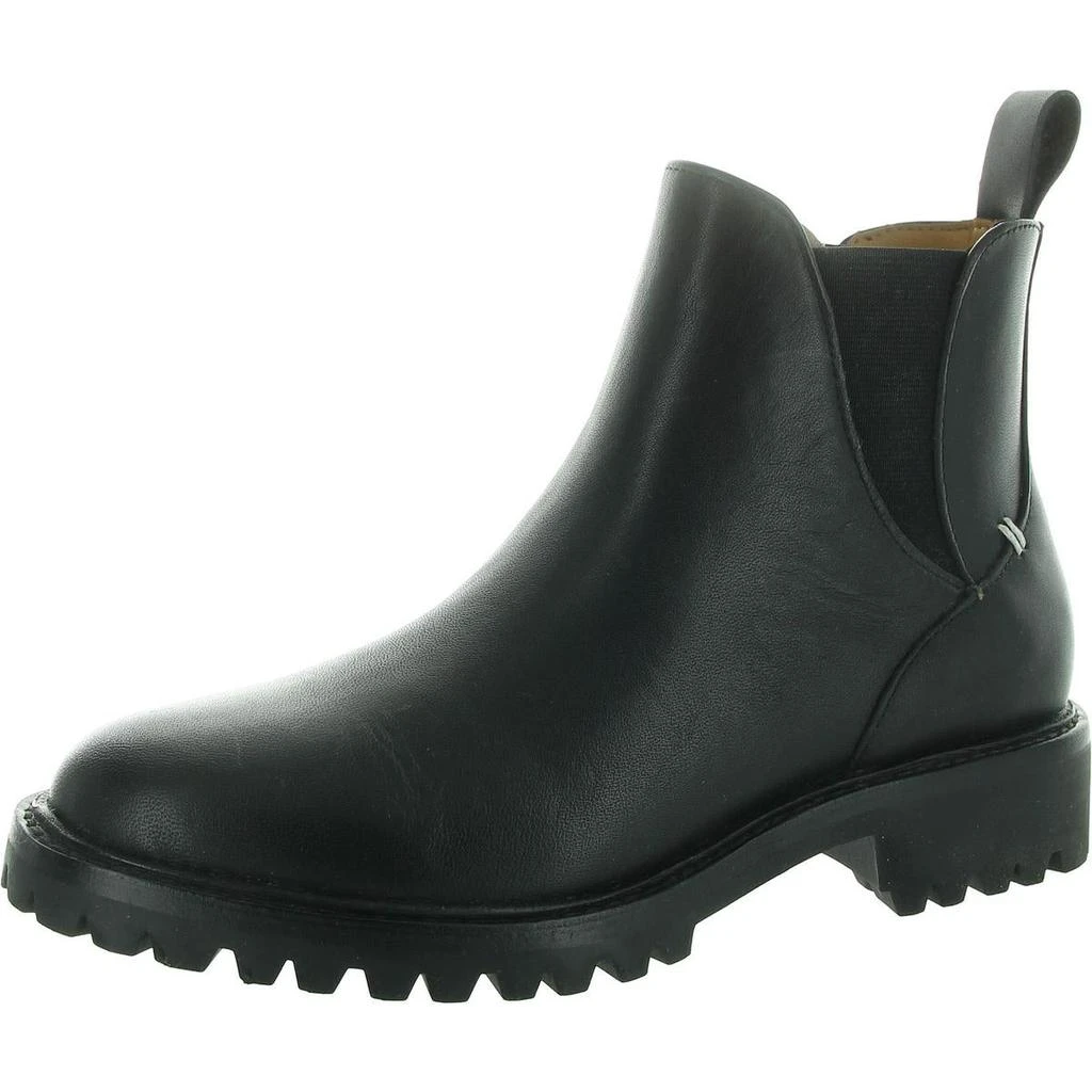 Vibram Womens Laceless Faux Leather Ankle Boots 1