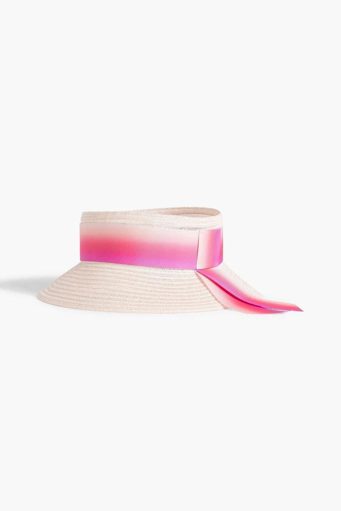 Eugenia Kim Kayla grosgrain-trimmed hemp-blend visor 3