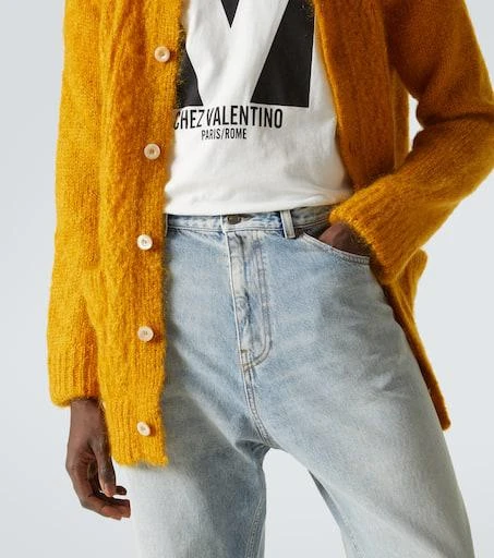 Valentino High-rise straight jeans 5