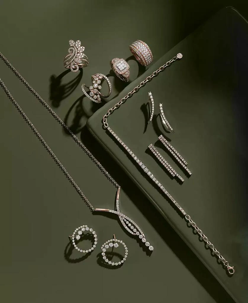 Le Vian Strawberry 
Nude™ Diamond Climber Earrings (5/8 ct. t.w.) in 14k Rose Gold (Also Available in Yellow Gold) 2