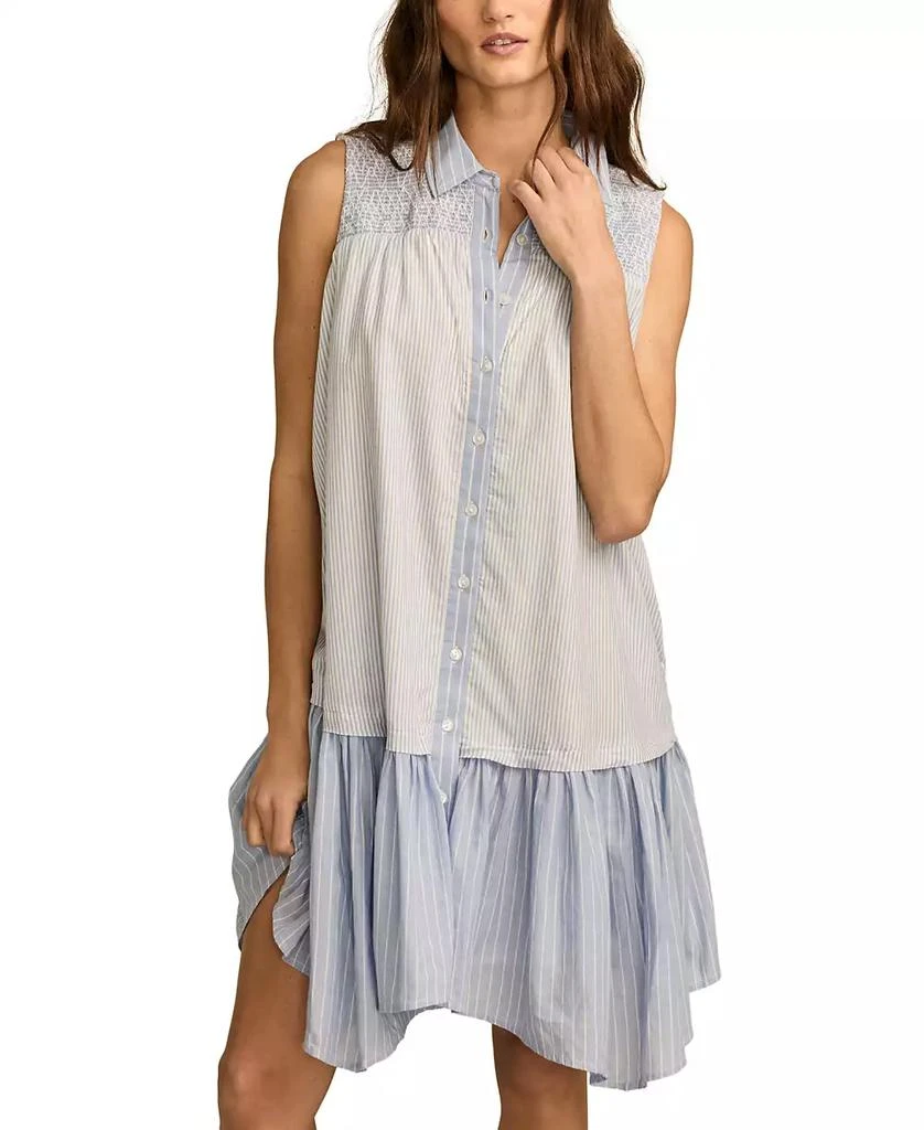 Lucky Brand Women's Breezy Cotton Sleeveless Shirt Dress 2