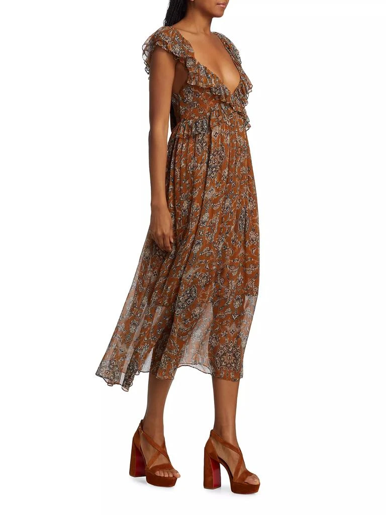 Hannah Artwear Dara Floral Ruffle Midi-Dress 4