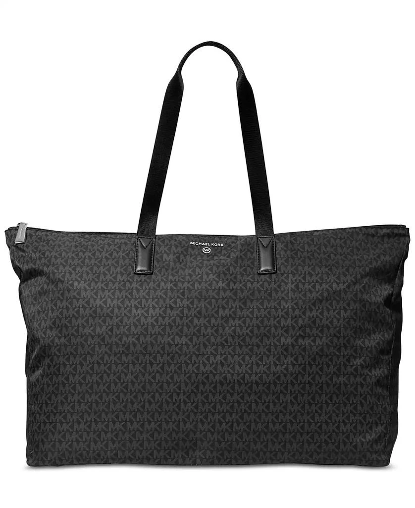 Michael Kors Logo Jet Set Travel Large Packable Nylon Tote 1
