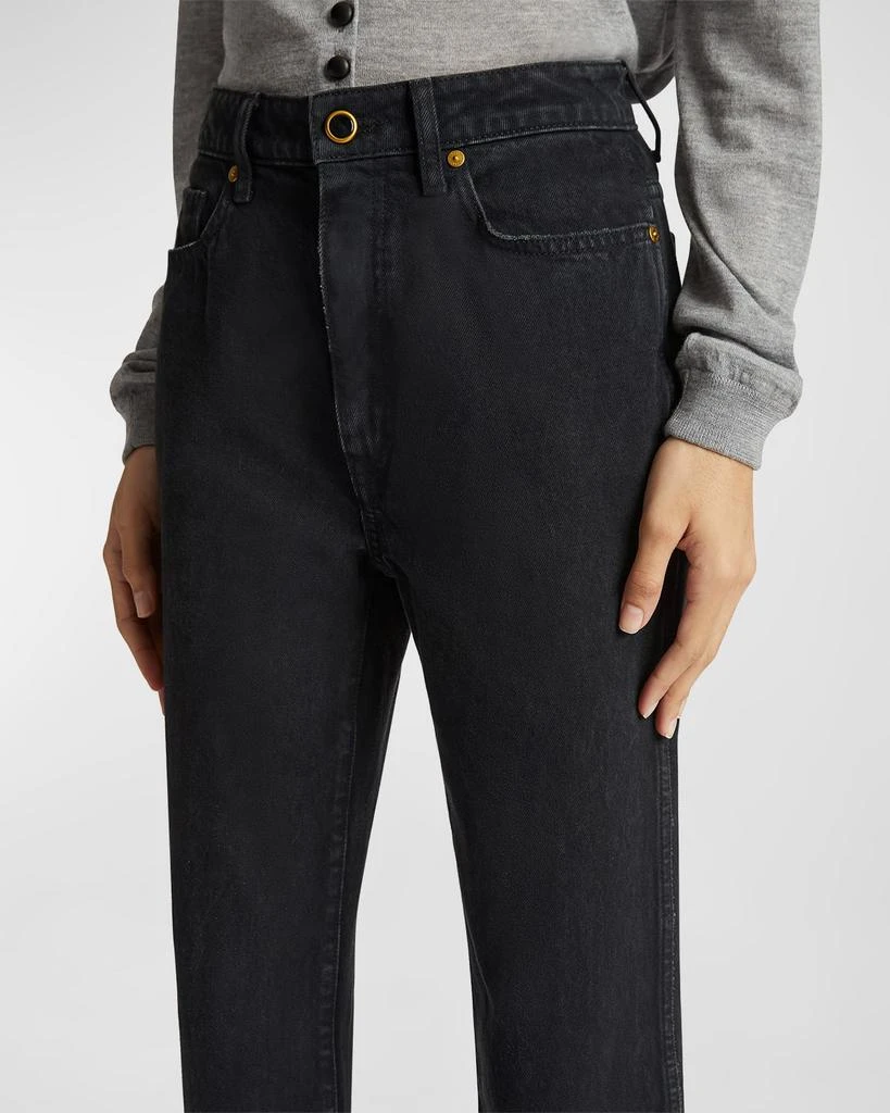 Khaite Abigail High-Rise Straight-Leg Ankle Jeans 6