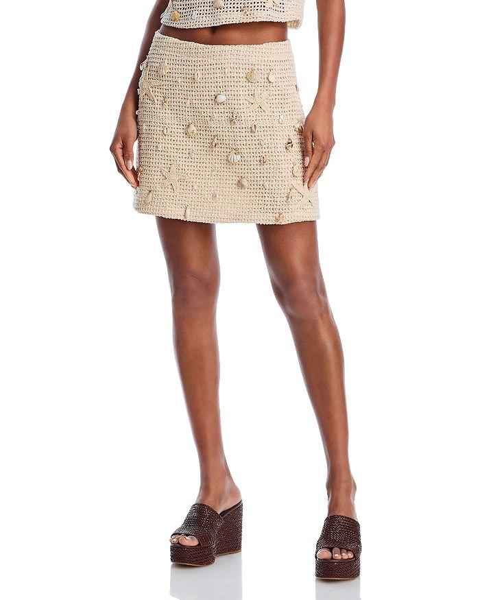 AQUA Treasure Crochet Mini Skirt - Exclusive