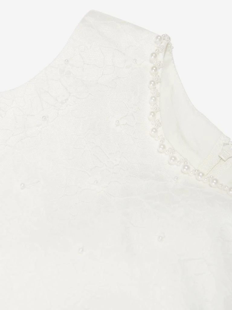 Sarah Louise Sarah Louise Girls Ceremonial Ballerina Length Dress in White 3