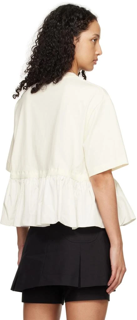 MSGM White Peplum T-Shirt 3