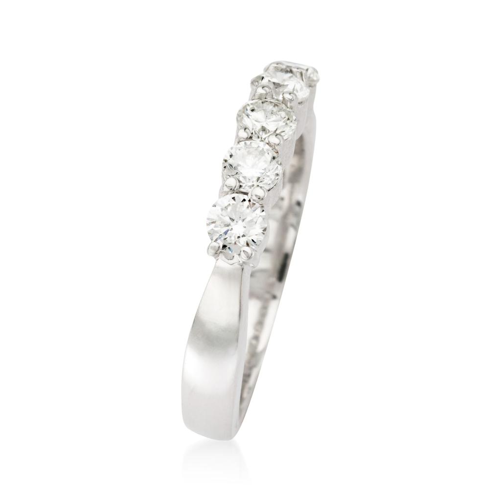 Ross-Simons Ross-Simons 5-Stone Diamond Wedding Ring in 14kt White Gold