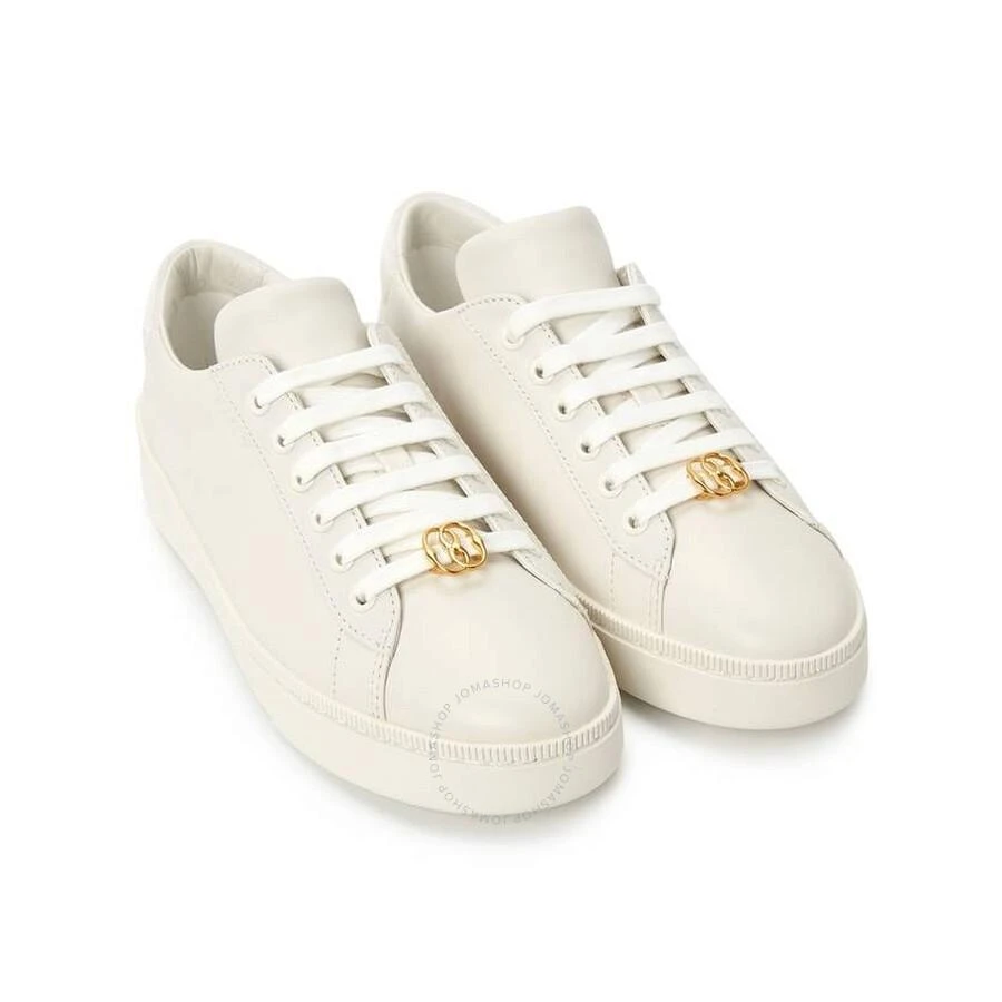 Bally Ladies White Raise Lace-Up Leather Sneakers 3