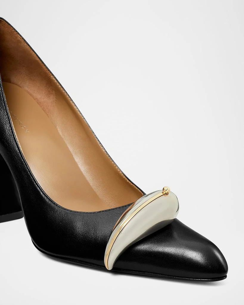Tory Burch Pierced Leather 90 mm Pumps 4
