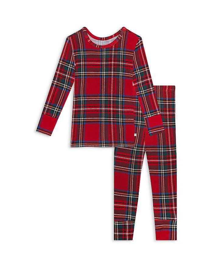 Posh Peanut Unisex Tartan Plaid Classic Pajama Set - Baby
