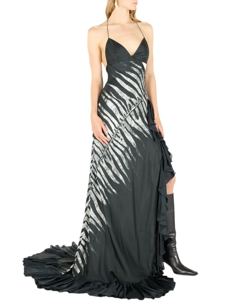 Roberto Cavalli Long Dress With Zebra Print 2
