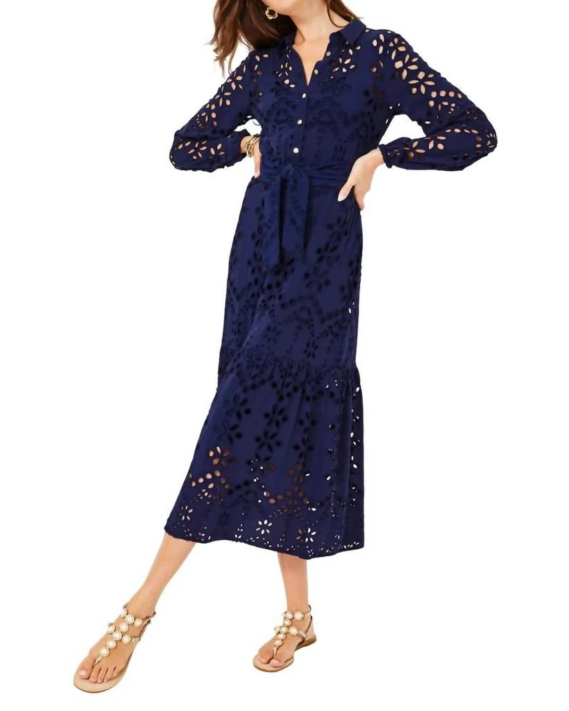 Lilly Pulitzer Zia Eyelet Midi Shirtdress 1