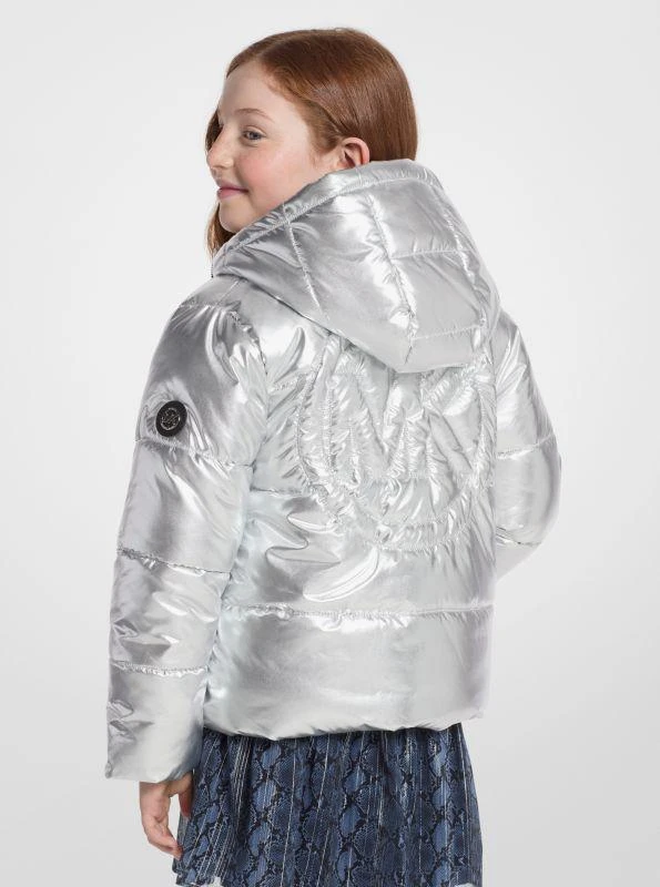 Michael Kors Quilted Metallic Puffer Jacket 2