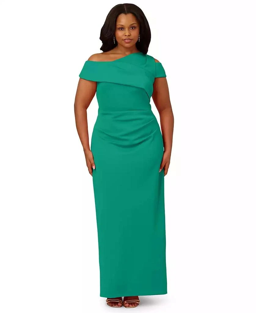 One Shoulder Adrianna Papell Macys Plus Size Adrianna Papell Plus
