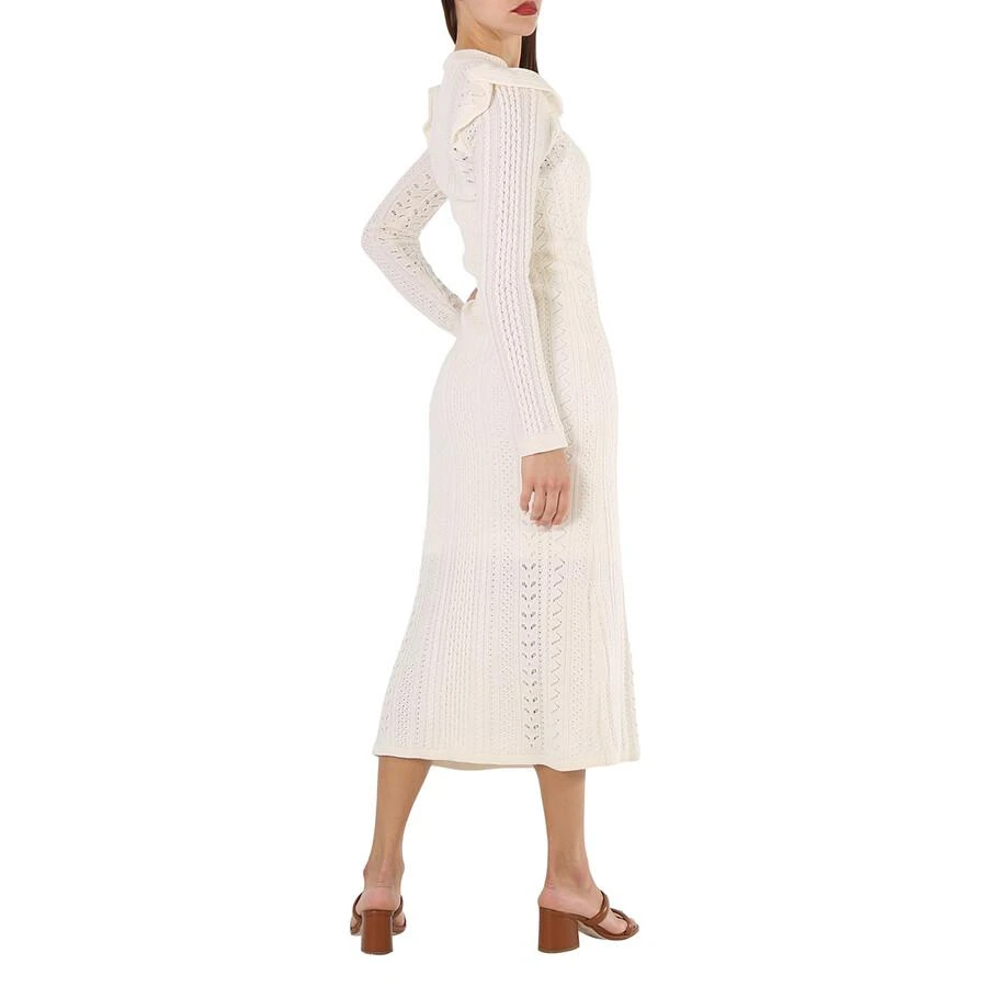 Chloé Ladies Snow White Wool Cash Knit Dress 3